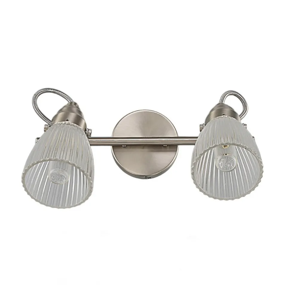 Lindby badkamer wandlamp Kara, 31 cm, 2-lamps, glas, IP44, G9