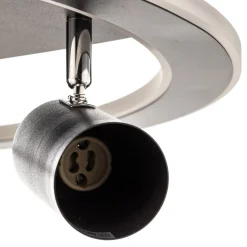 Lindby Berisha LED plafondlamp, 4-lamps, zwart