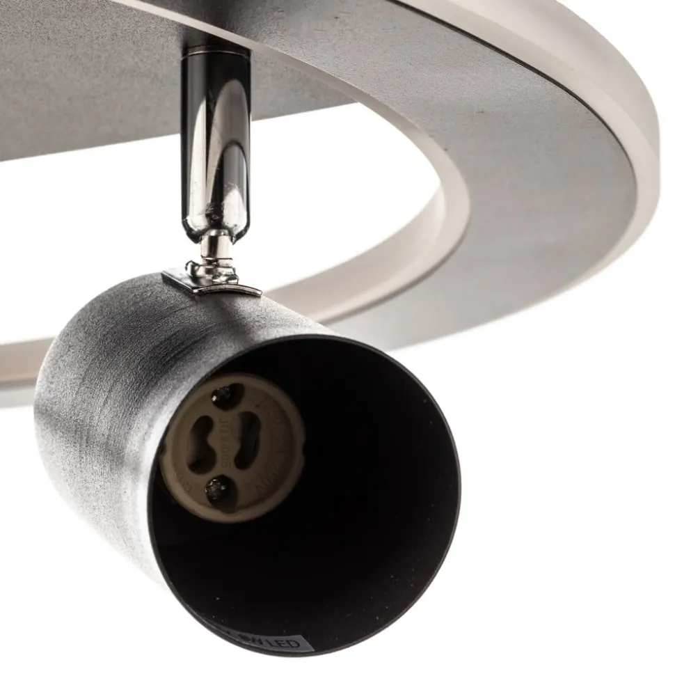 Lindby Berisha LED plafondlamp, 4-lamps, zwart