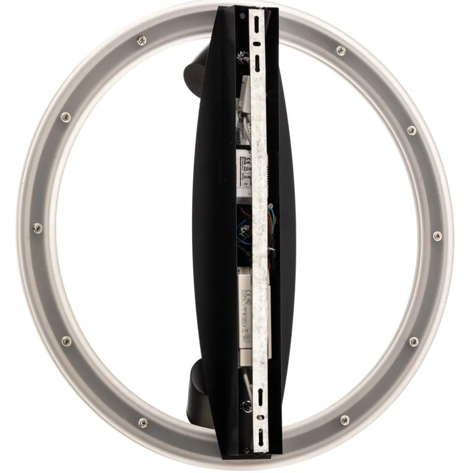 Lindby Berisha LED plafondlamp, 4-lamps, zwart