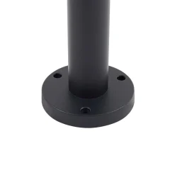 Lindby Bolgar tuinpadverlichting, zwart, metaal, glas, 15 cm