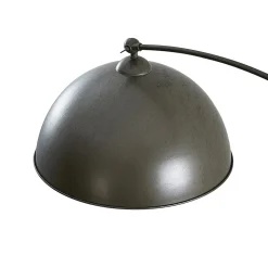 Lindby booglamp Jonera, grijs, metaal, E27, 185 cm hoog