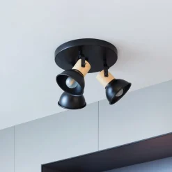 Lindby Bosko spot, 3-lamps, rond