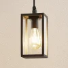 Lindby buiten hanglamp Filimon, antraciet, 22 cm, IP44, E27