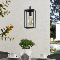 Lindby buiten hanglamp Filimon, antraciet, 22 cm, IP44, E27