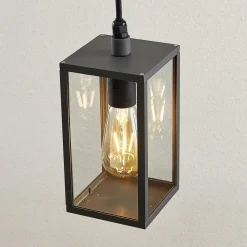 Lindby buiten hanglamp Filimon, antraciet, 22 cm, IP44, E27