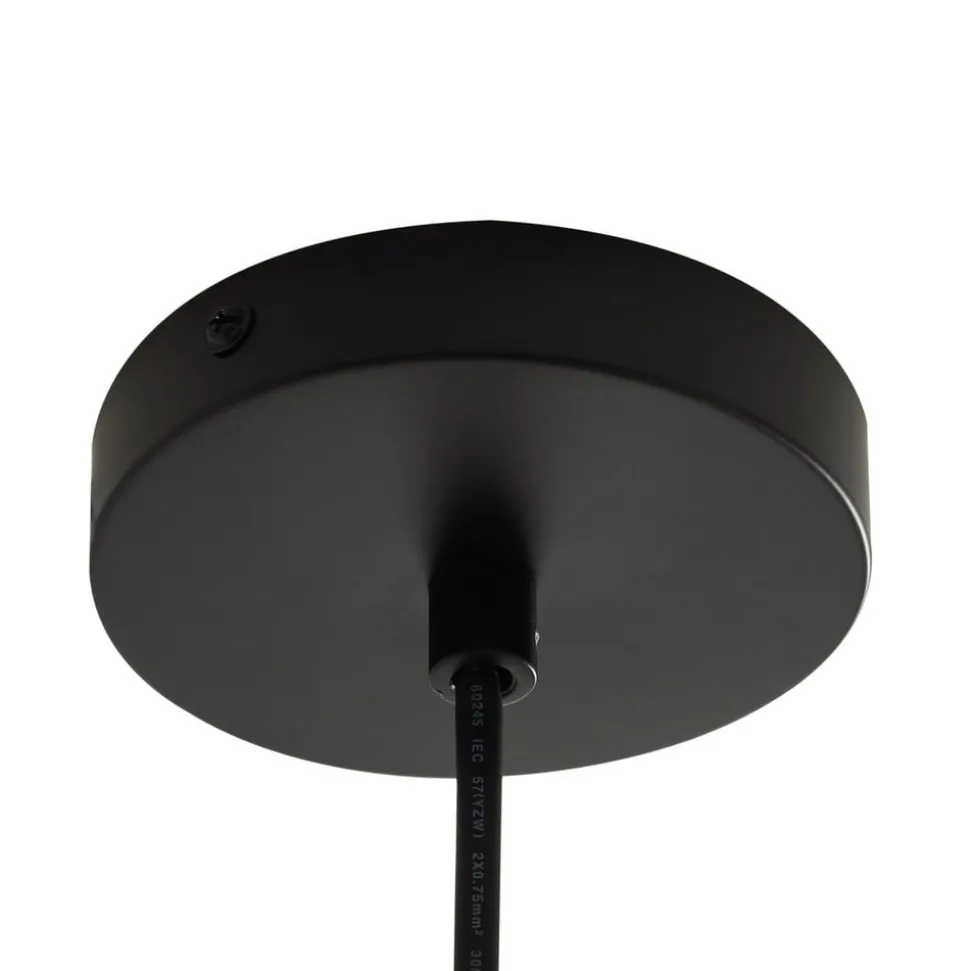 Lindby buiten hanglamp Taryn, bruin, kunststof, IP44 35cm