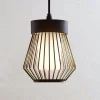 Lindby buiten hanglamp Vajana, Ø 19 cm, zwart, aluminium