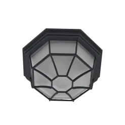 Lindby buiten plafondlamp Idril, antraciet, metaal, Ø 26,5cm