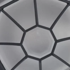 Lindby buiten plafondlamp Idril, antraciet, metaal, Ø 26,5cm