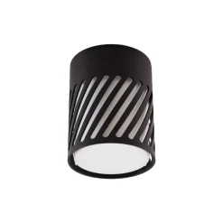 Lindby buiten plafondlamp Lurinda, 10,5 cm, zwart, aluminium,
