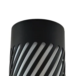 Lindby buiten plafondlamp Lurinda, 10,5 cm, zwart, aluminium,