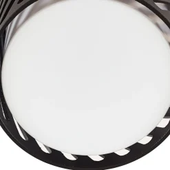 Lindby buiten plafondlamp Lurinda, 10,5 cm, zwart, aluminium,