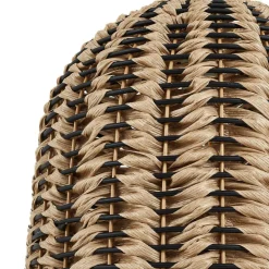 Lindby buiten vloerlamp Taryn, bruin, kunststof, IP44 172cm