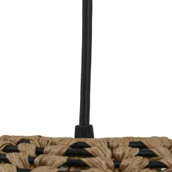 Lindby buiten vloerlamp Taryn, bruin, kunststof, IP44 172cm