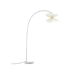 Lindby buiten vloerlamp Valdorin, beige, 199 cm, IP44