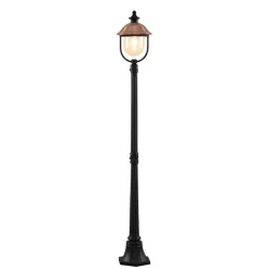 Lindby buitenlamp Clint, 177cm, metaal, zeewaterbestendig, E27
