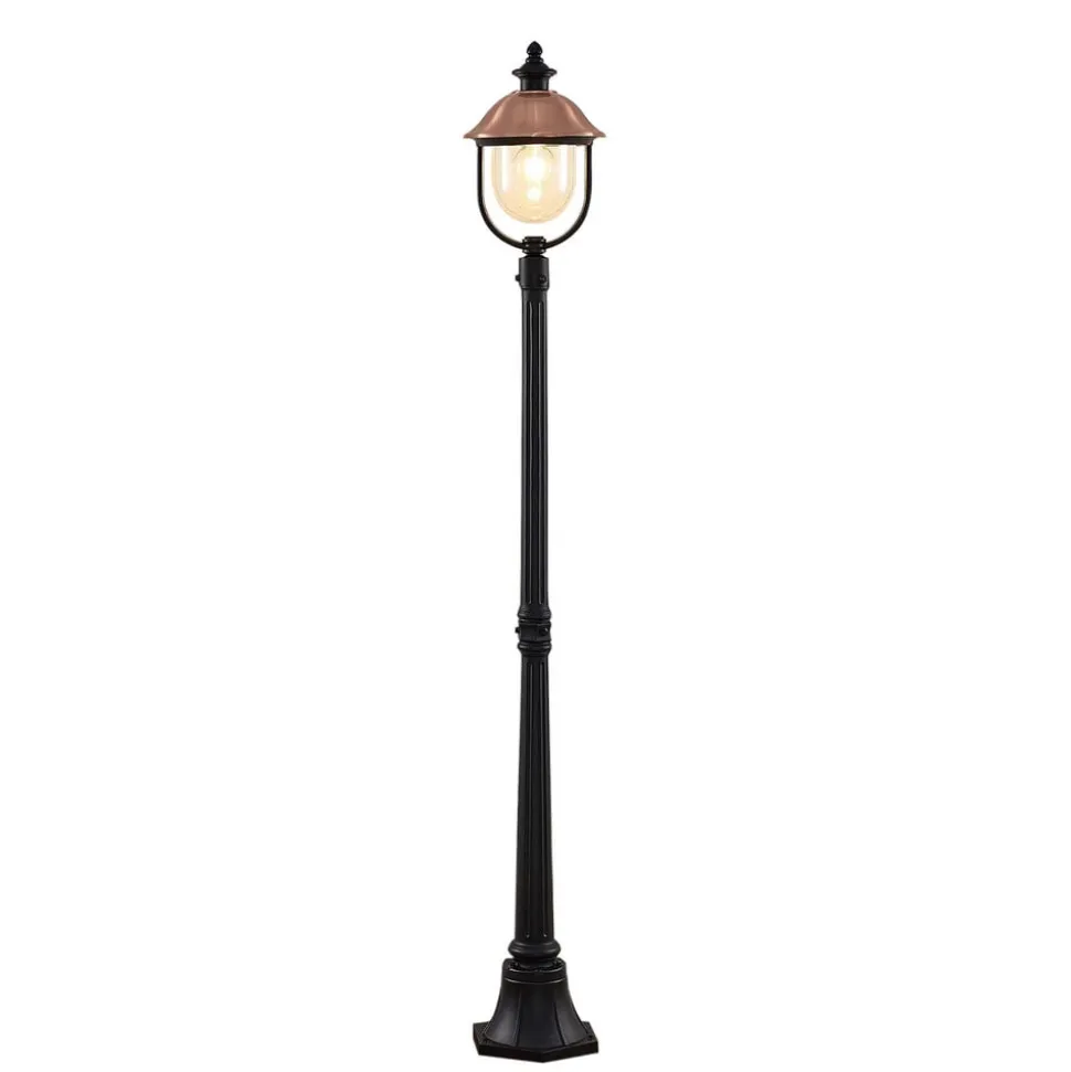 Lindby buitenlamp Clint, 177cm, metaal, zeewaterbestendig, E27