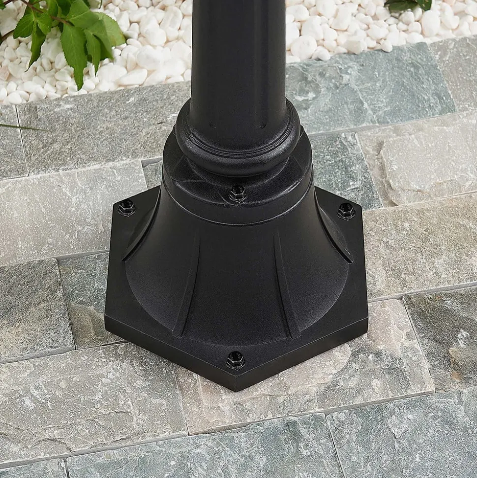 Lindby buitenlamp Clint, 177cm, metaal, zeewaterbestendig, E27