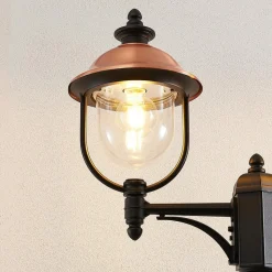 Lindby buitenlamp Clint, 225cm, 2-lamps, zeewaterbestendig, E27