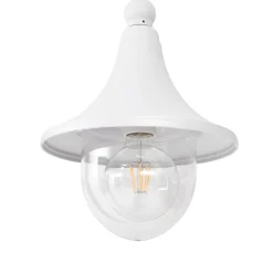 Lindby buitenlamp Daphne, 220 cm, wit, metaal, E27