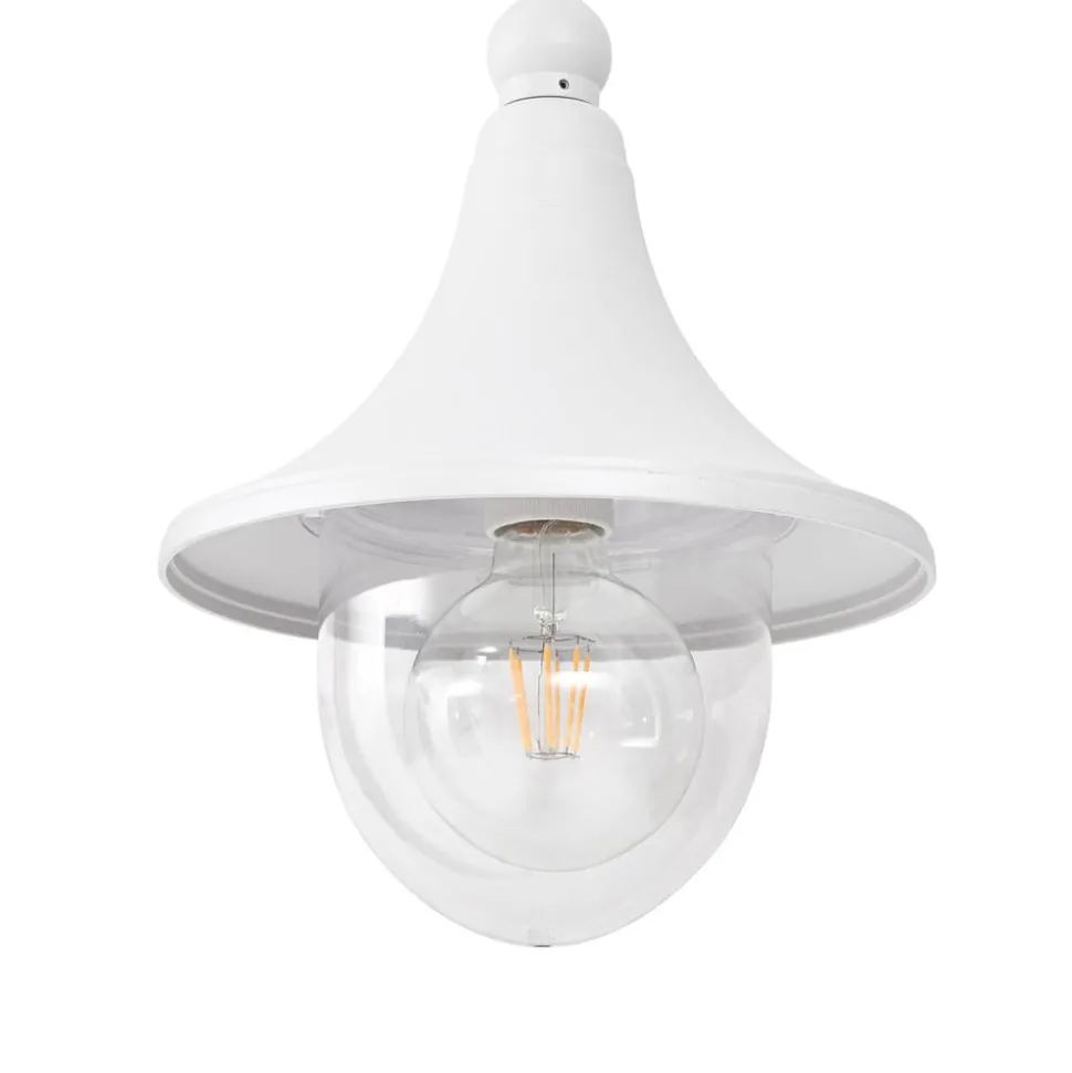 Lindby buitenlamp Daphne, 220 cm, wit, metaal, E27