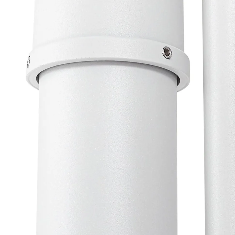 Lindby buitenlamp Daphne, 220 cm, wit, metaal, E27