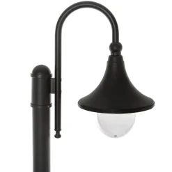 Lindby buitenlamp Daphne, 220 cm, zwart, E27, IP44