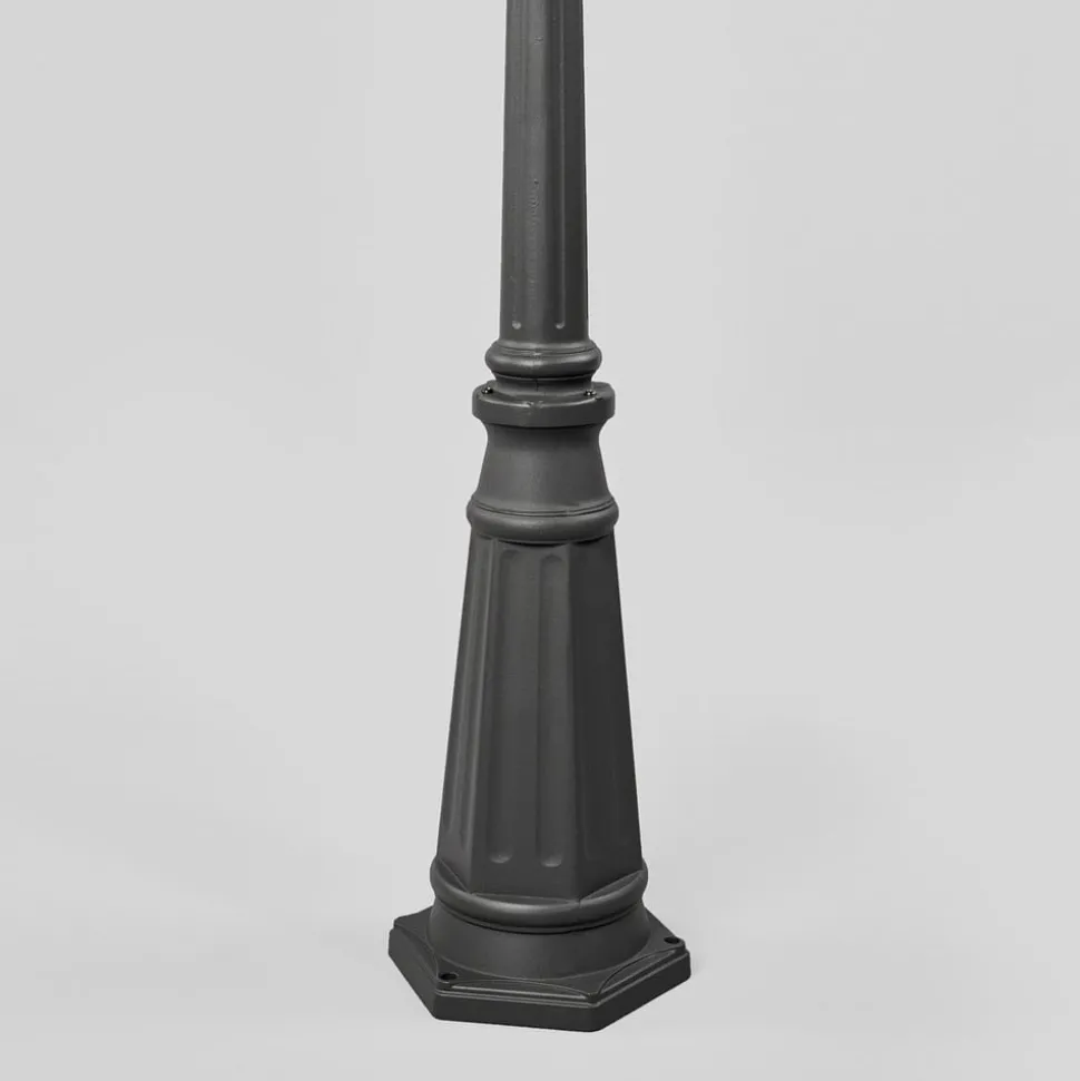 Lindby buitenlamp Edana, 211 cm, antraciet, E27, IP44