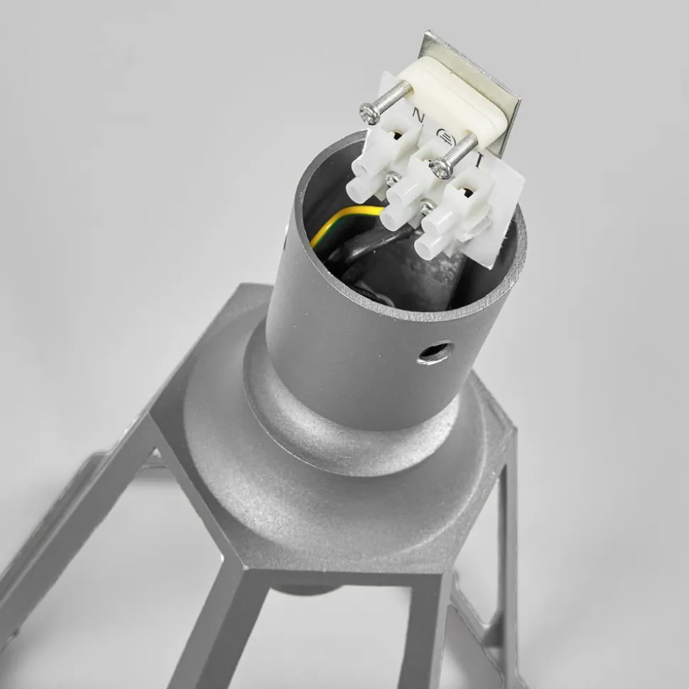 Lindby buitenlamp Edana, 211 cm, antraciet, E27, IP44