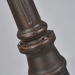 Lindby buitenlamp Eddie, 198 cm, roest, metaal, IP44, E27