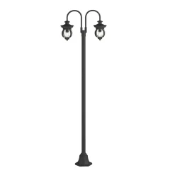 Lindby buitenlamp Farley, 215 cm, 2-lamps, IP44, E27