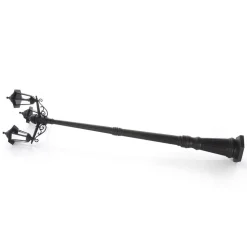 Lindby buitenlamp Nane, 217cm, zwart, zeewaterbestendig, E27