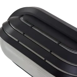 Lindby buitenwandlamp Adita, zwart, ABS, hoogte 16,3 cm