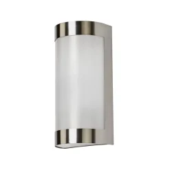 Lindby buitenwandlamp Alvin, 26 cm, roestvrij staal, IP44, E27