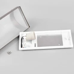 Lindby buitenwandlamp Alvin, 26 cm, roestvrij staal, IP44, E27