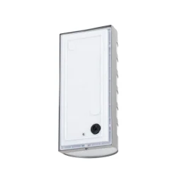 Lindby buitenwandlamp Alvin, stutten, roestvrij staal, IP44, E27