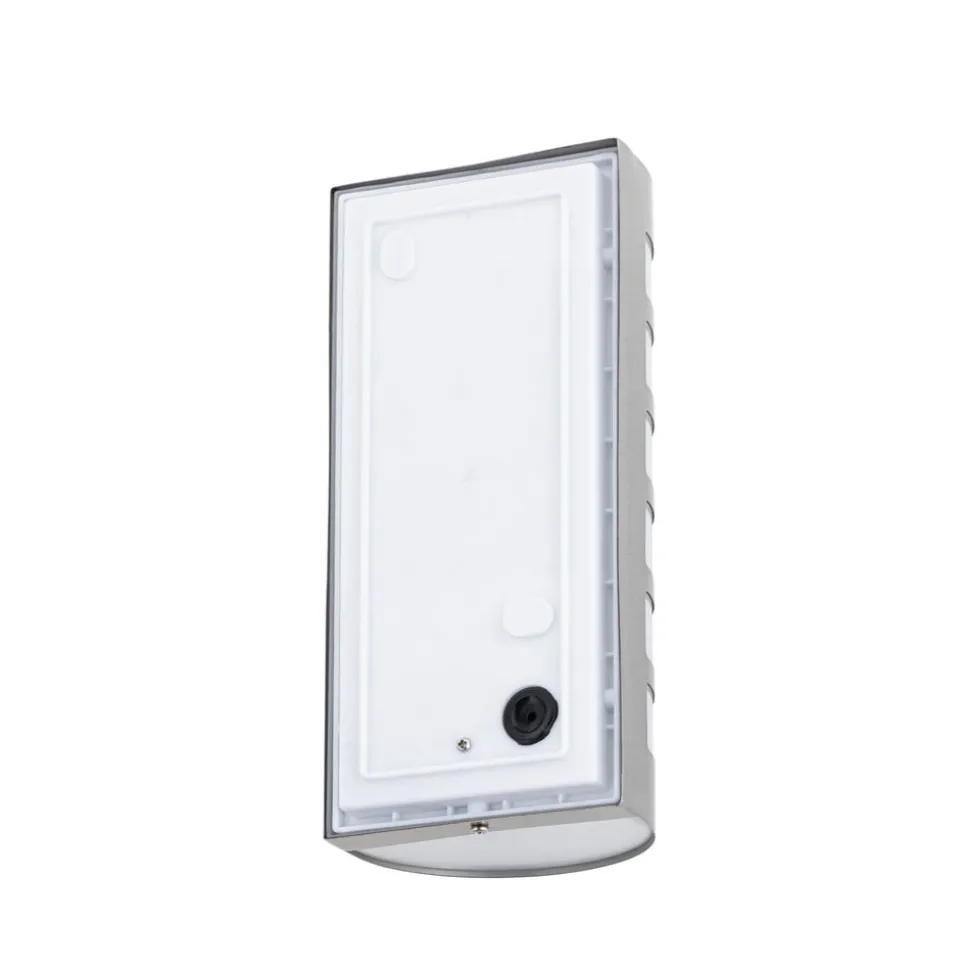 Lindby buitenwandlamp Alvin, stutten, roestvrij staal, IP44, E27