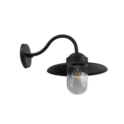 Lindby buitenwandlamp Bilma, roestkleurig, glas, 29 cm