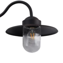 Lindby buitenwandlamp Bilma, roestkleurig, glas, 29 cm