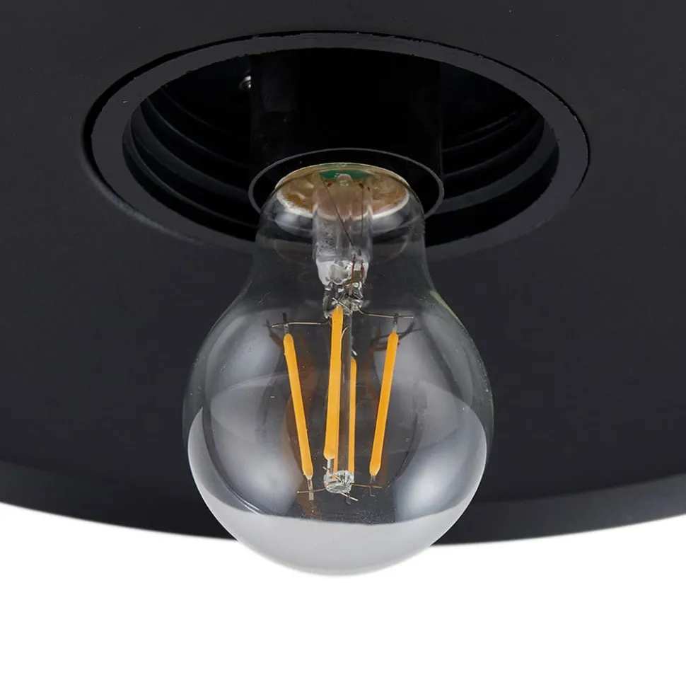 Lindby buitenwandlamp Bilma, roestkleurig, glas, 29 cm