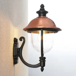 Lindby buitenwandlamp Clint, vrijstaand, zeewaterbestendig, E27