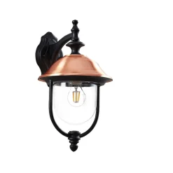 Lindby buitenwandlamp Clint, hangend, zeewaterbestendig, E27