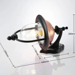 Lindby buitenwandlamp Clint, hangend, zeewaterbestendig, E27