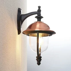 Lindby buitenwandlamp Clint, hangend, zeewaterbestendig, E27