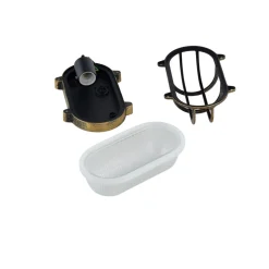 Lindby buitenwandlamp Daaje, goudkleurig, 16 cm, aluminium