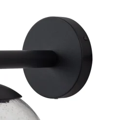 Lindby buitenwandlamp Dangan, helder, glas, Ø 20 cm