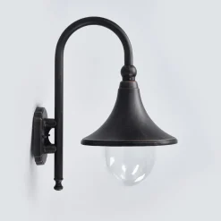 Lindby buitenwandlamp Daphne, antiek zwart, metaal, E27