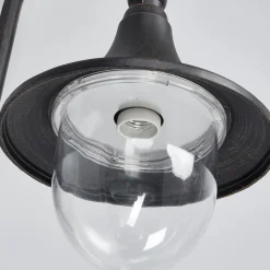 Lindby buitenwandlamp Daphne, antiek zwart, metaal, E27