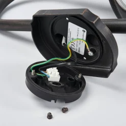 Lindby buitenwandlamp Daphne, antiek zwart, metaal, E27